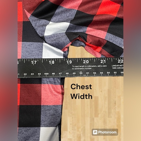 NWOT Women’s Size Medium Plaid Print Polyester Long Sleeve Pajama Set - Picture 5 of 9